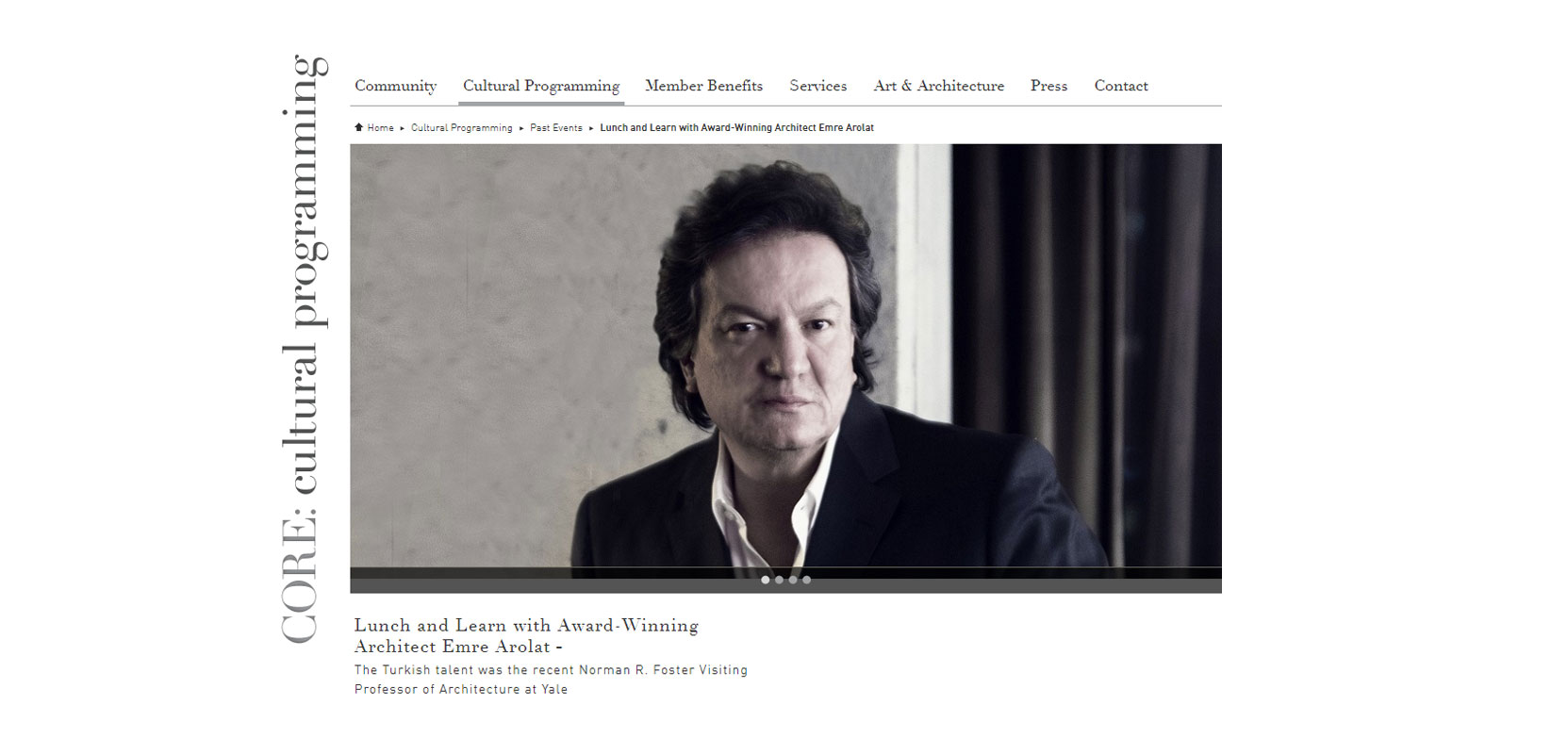 EAA – EMRE AROLAT ARCHITECTURE | Emre Arolat Talks At Core Club, Nyc