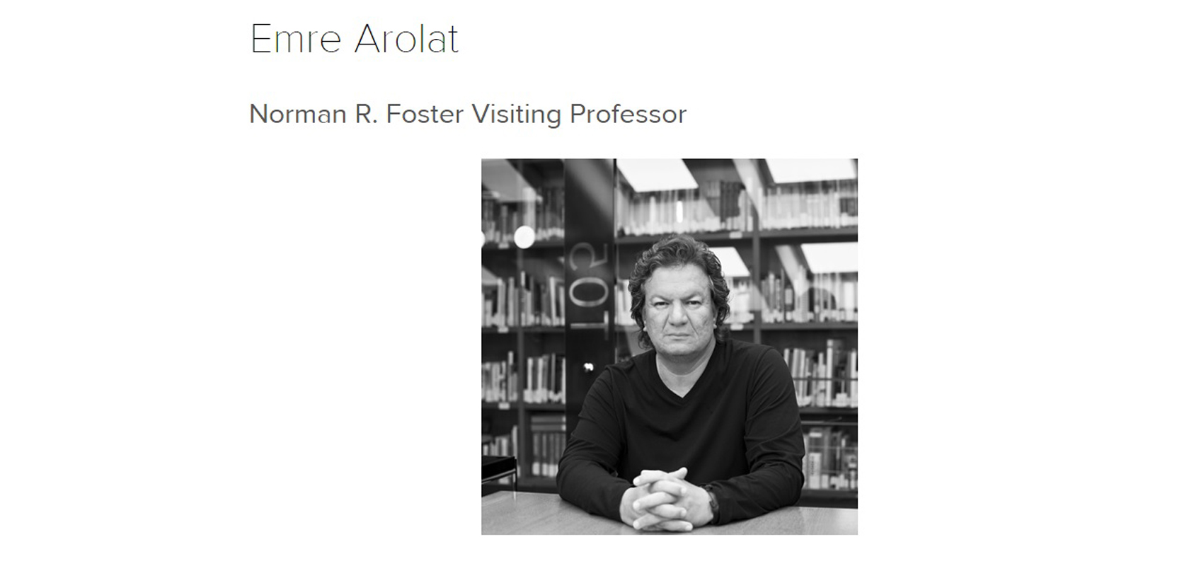 EAA – EMRE AROLAT ARCHITECTURE | Yale School Of Architecture - Fall 17